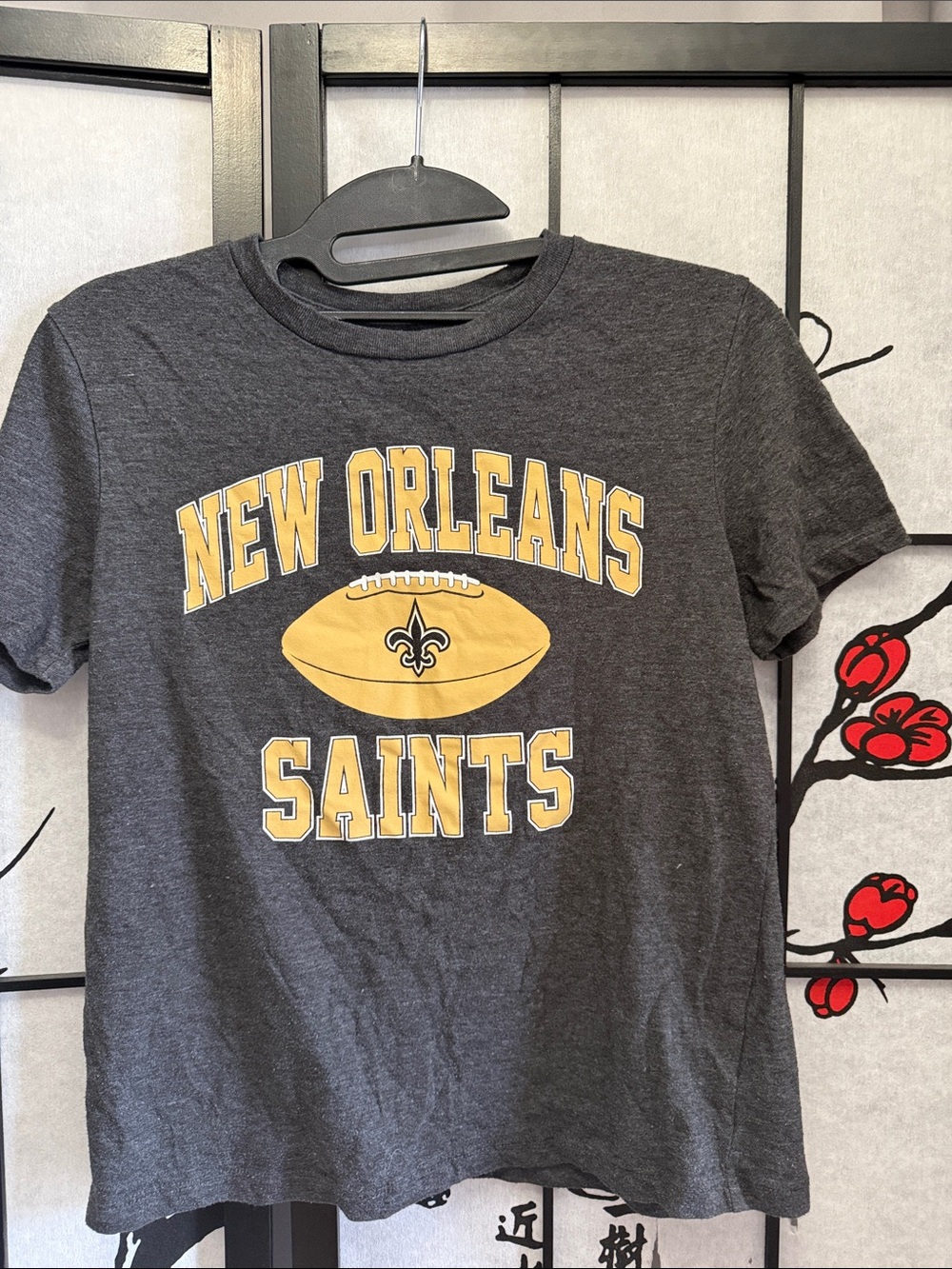New Orleans Saints Kids Short Sleeve Tee - Charcoal and Gold